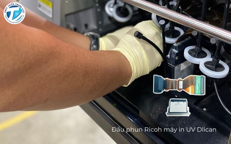 Đầu phun Ricoh cho độ phân giải cao máy in uv dlican